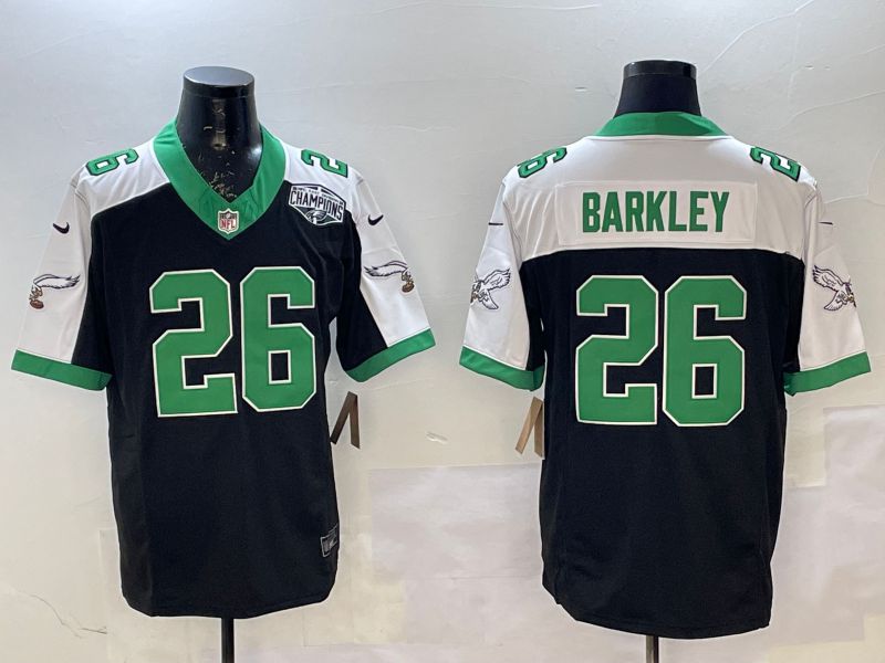 Men 2026 Philadelphia Eagles #26 Barkley black 3th generations Nike Limited NFL Jersey style 0059->philadelphia eagles->NFL Jersey